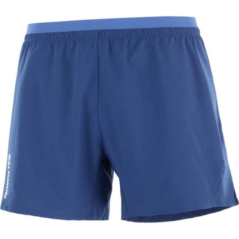 Calções Salomon Cross 5'' Masculino Azuis | PT C92804